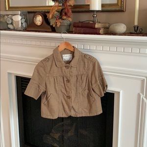 Aeropostale plaid cropped jacket/shrug